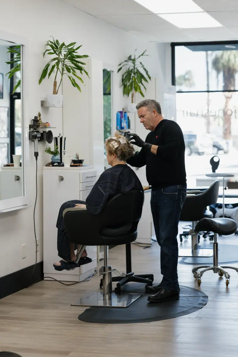 Color application in the salon